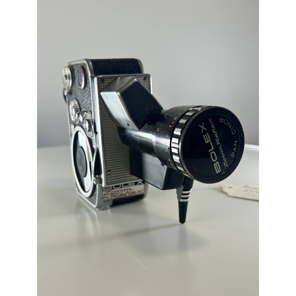 UNTESTED AS-IS Paillard Bolex Zoom Reflex P1 8mm Movie Camera + Pan Cinor Lens